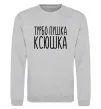 Світшот Турбо пушка Ксюшка Сірий меланж фото