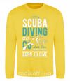 Світшот Scuba Diving Сонячно жовтий фото