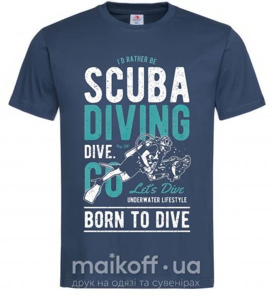 Мужская футболка Scuba Diving Темно-синий фото