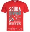 Мужская футболка Scuba Diving Красный фото