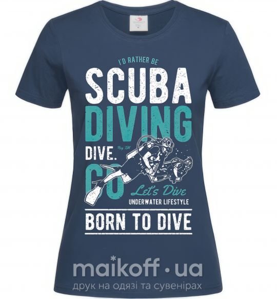 Женская футболка Scuba Diving Темно-синий фото