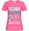 Женская футболка Scuba Diving Ярко-розовый фото