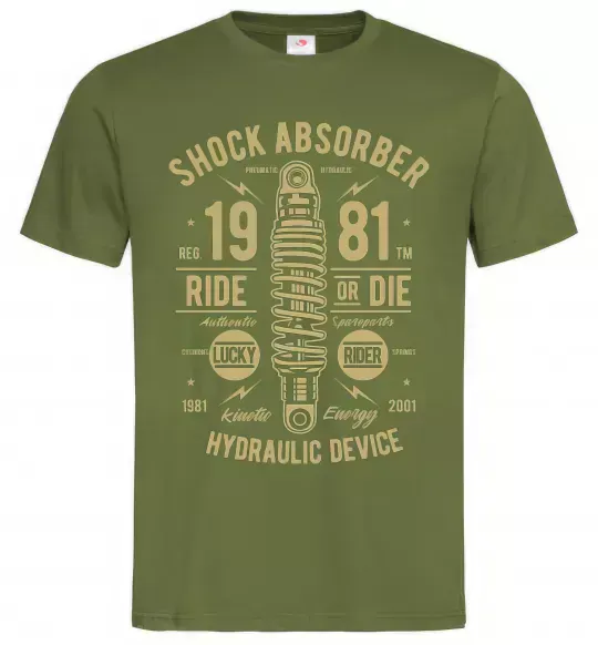 Мужская футболка Shock Absorber Оливковый фото