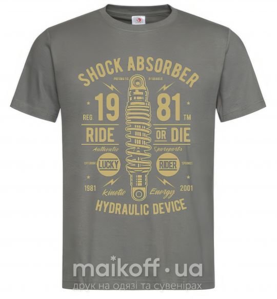 Чоловіча футболка Shock Absorber Графіт фото