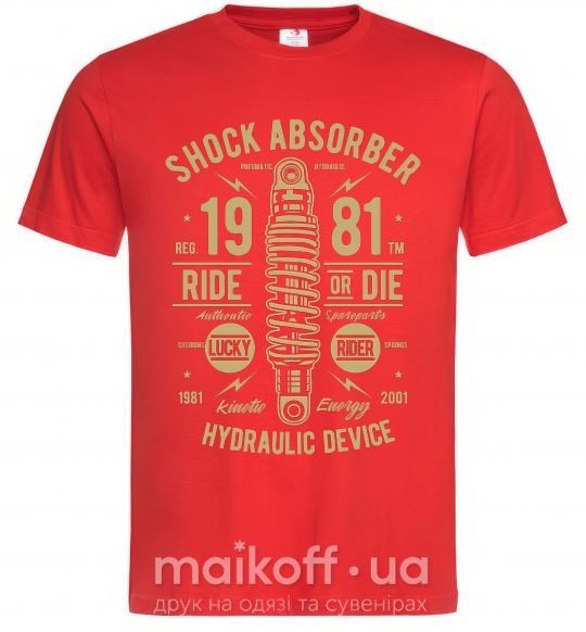 Чоловіча футболка Shock Absorber Червоний фото