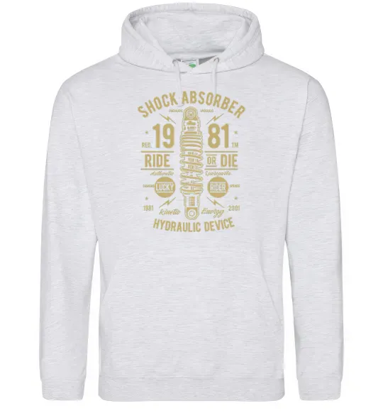 Мужская толстовка (худи) Shock Absorber Серый меланж фото