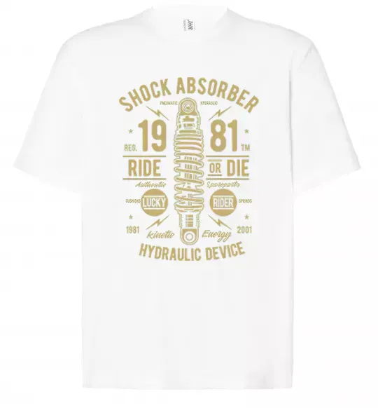 Футболка Оверсайз Shock Absorber Білий фото