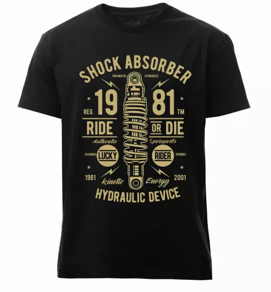 Мужская премиум футболка Shock Absorber Черный фото