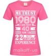 Женская футболка Me trust 40 Ярко-розовый фото