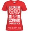 Жіноча футболка Me trust 40 Червоний фото