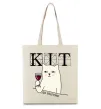 Еко-сумка Кіт да вінчик Бежевий Еко-сумка Кіт да вінчик Бежевий фото