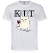Мужская футболка Кіт да вінчик Белый фото