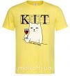Мужская футболка Кіт да вінчик Лимонный фото