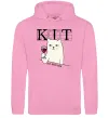 Чоловіча толстовка (худі) Кіт да вінчик Рожевий фото