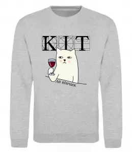 Світшот О винцо Сірий меланж фото