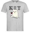 Мужская футболка Кіт да вінчик Серый Мужская футболка Кіт да вінчик Серый фото