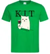 Мужская футболка Кіт да вінчик Зеленый Мужская футболка Кіт да вінчик Зеленый фото