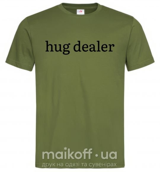 Мужская футболка Hug dealer Оливковый фото