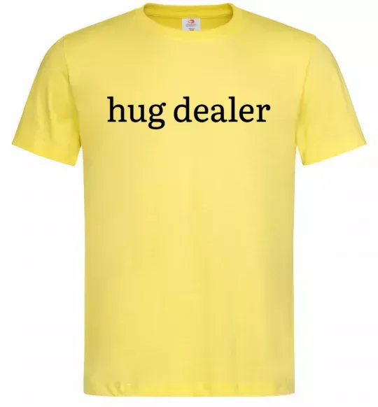 Мужская футболка Hug dealer Лимонный фото