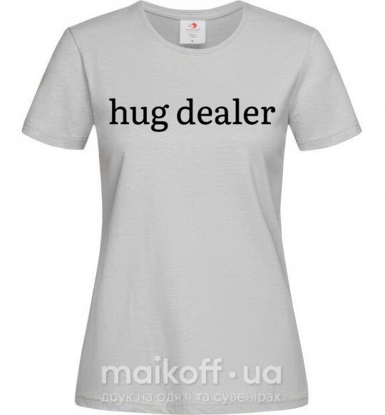 Жіноча футболка Hug dealer Сірий фото