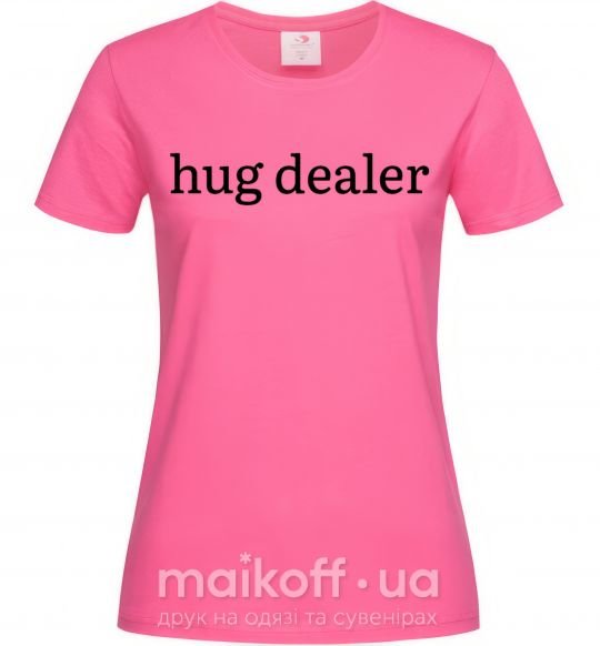 Женская футболка Hug dealer Ярко-розовый фото