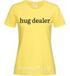 Женская футболка Hug dealer Лимонный фото
