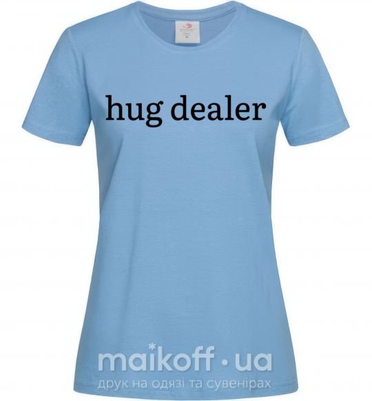 Жіноча футболка Hug dealer Блакитний фото