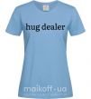 Жіноча футболка Hug dealer Блакитний фото