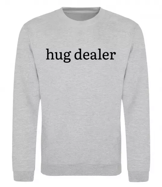 Світшот Hug dealer Сірий меланж фото