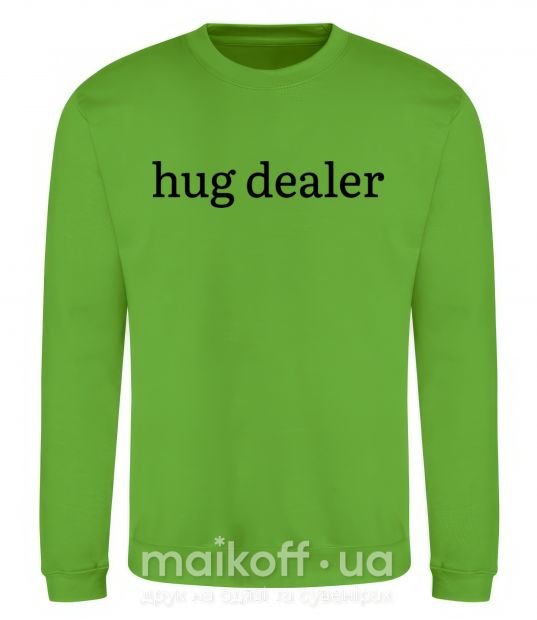 Світшот Hug dealer Лаймовий фото