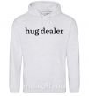 Мужская толстовка (худи) Hug dealer Серый меланж фото