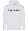 Мужская толстовка (худи) Hug dealer Серый меланж Мужская толстовка (худи) Hug dealer Серый меланж фото