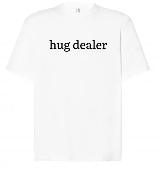 Футболка Оверсайз Hug dealer Білий фото