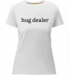Женская премиум футболка Hug dealer Белый фото