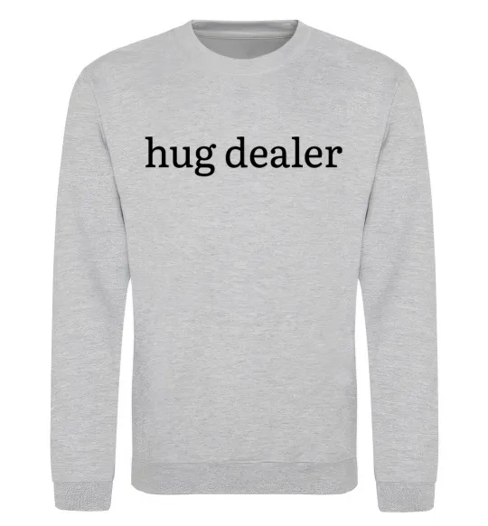 Світшот Hug dealer Сірий меланж фото