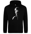 Женская толстовка (худи) Наруто тінь Черный фото