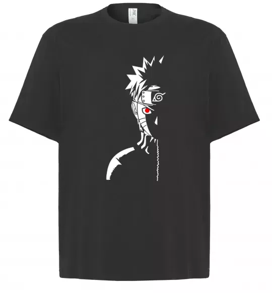 Футболка Оверсайз Наруто тінь Черный фото