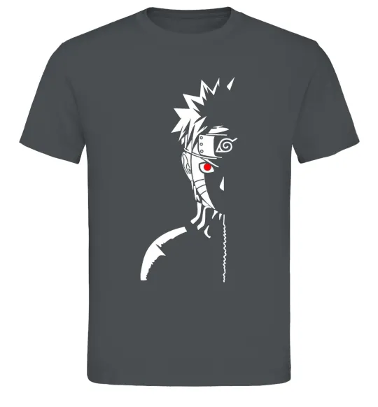 Чоловіча футболка Наруто тінь Графіт фото