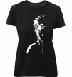 Женская премиум футболка Наруто тінь Черный Женская премиум футболка Наруто тінь Черный фото