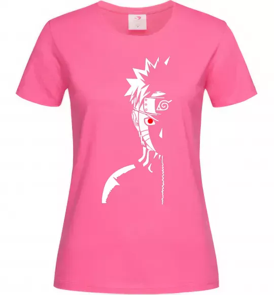Женская футболка Наруто тінь Ярко-розовый фото