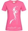 Женская футболка Наруто тень Ярко-розовый фото