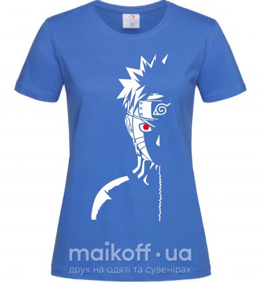 Женская футболка Наруто тень Ярко-синий фото