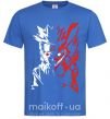 Мужская футболка Naruto white red Ярко-синий фото
