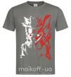 Мужская футболка Naruto white red Графит фото