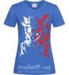 Женская футболка Naruto white red Ярко-синий фото