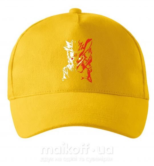 Кепка Naruto white red Сонячно жовтий фото