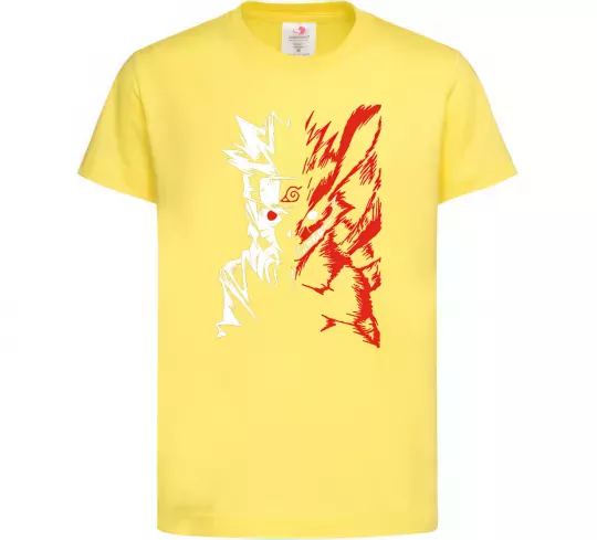 Дитяча футболка Naruto white red Лимонний фото