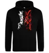 Мужская толстовка (худи) Naruto white red Черный фото