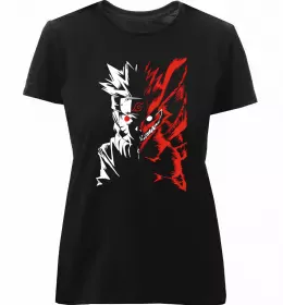 Жіноча преміум футболка Naruto Hinata Чорний фото