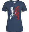 Жіноча футболка Naruto white red Темно-синій фото